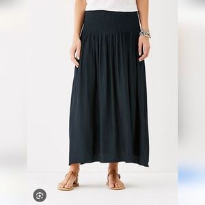 J Jill Elegant Black Maxi Skirt